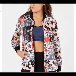 🌸NWT🌸 CALVIN KLEIN SILK FLORAL BOMBER JACKET 🌸
